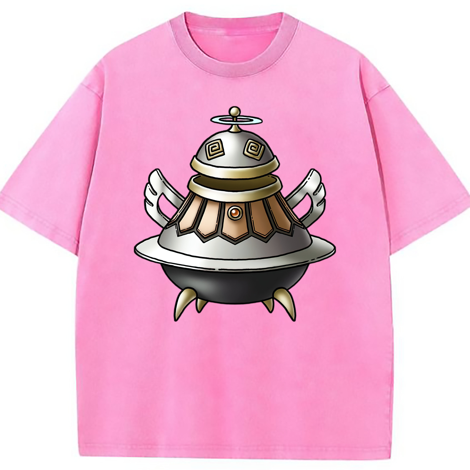 （画像用） ドラゴンクエスト Doragon Kuesuto Dragon Quest 綿100% ヴィンテージ風 半袖Tシャツ（フロントプリント）